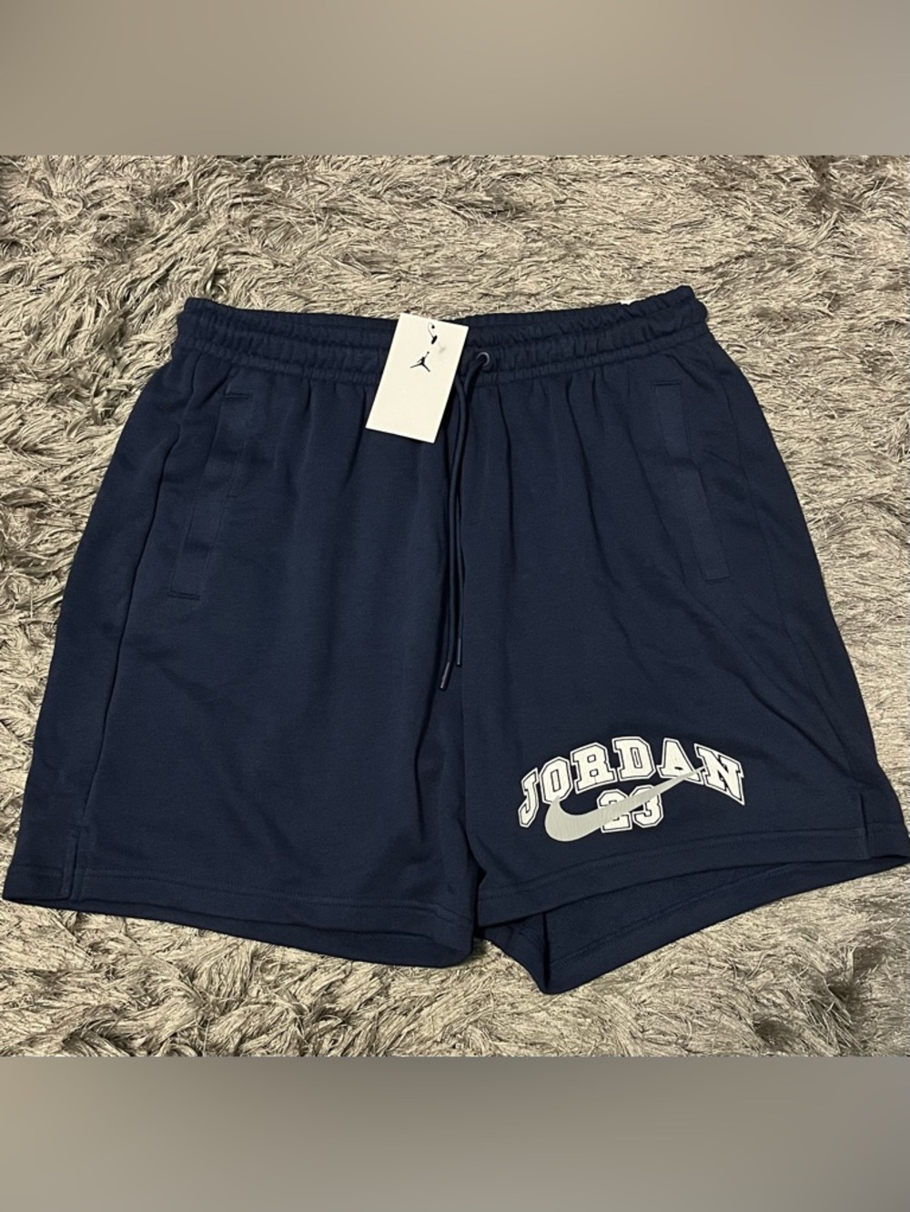 Nike Jordan MVP French Terry Navy Blue Shorts Men’s (IB7272-410)